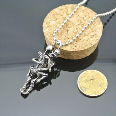 Awesome Skeleton Love Necklace