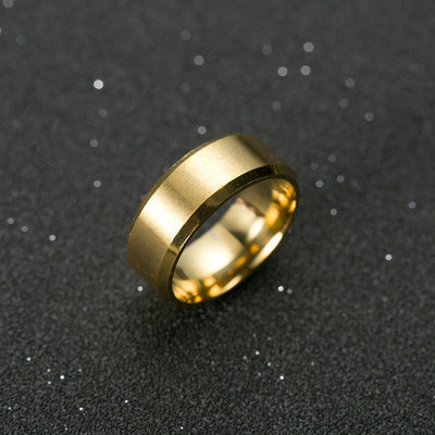 Men's Titanium Jewelry Ring Stainless Steel Gold/Silver/Black for Fashion/Engagement/Wedding Party